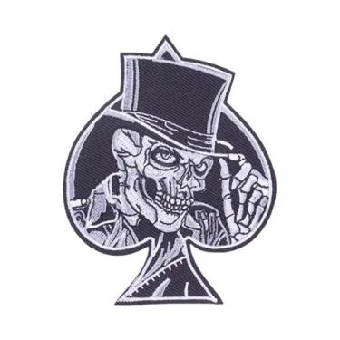 Imagem de Patch Bordado Estilo Punk Para Motocicleta, Termocolante Para Roupas, 