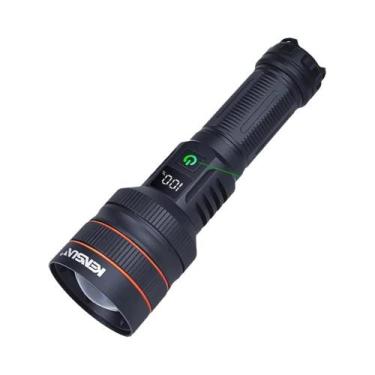 Imagem de Lanterna LED Recarregável De Alta Intensidade, À Prova d'Água, Tática,