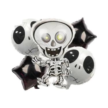 Imagem de Conjunto De Decoração De Balões De Halloween 5 Peças: Chapéus De Bruxa