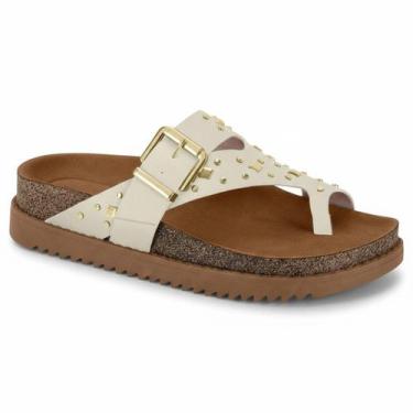 Imagem de Sandália Moleca Papete Fivela Tira Tratorada Feminina Confortável Orig