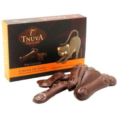 Imagem de Língua de Gato Chocolate Meio Amargo Tnuva 100g