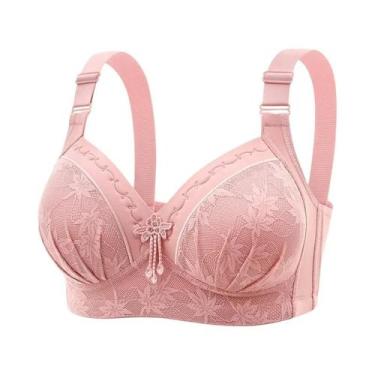 Imagem de Sutiã De Amamentação plus Size Com Renda Estampada, Confortável, Sem A