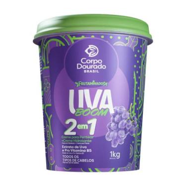 Imagem de Creme Pentear Hidratante 2 em 1 Uva Corpo Dourado 1kg Pentear e Hidrat