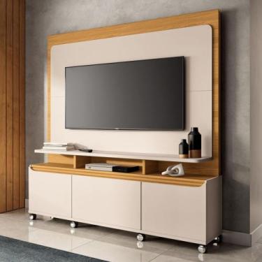 Imagem de Estante Painel de TV 70 Pol 180cm Quantum Cinamomo/Off White - HB Móve