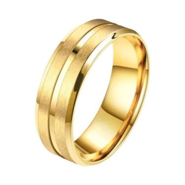 Imagem de Aliança De Casamento Masculina Em Tungstênio Preto 8mm Com Borda Chanf