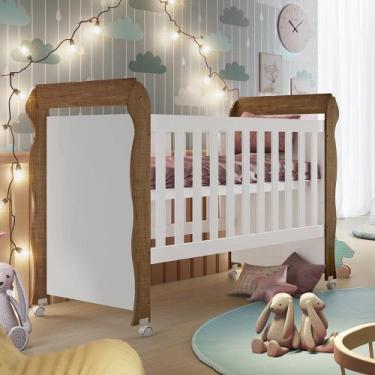 Imagem de Berço Americano Marquesa Mini Cama MDF Mirelle - Carolina Baby