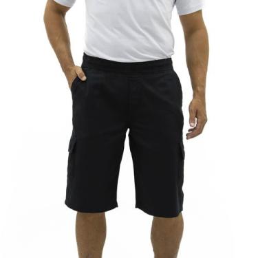Imagem de Bermuda Cargo De Sarja Masculina Estilo Urbano Abaixo Do Joelho de Pro
