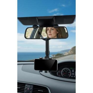 Imagem de Suporte Celular Retrovisor Carro 360 Preto Universal - Congratulations