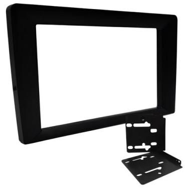 Imagem de Moldura Redutora 9 para 7 Polegadas 2 Din Preta Adaptadora Painel Mult