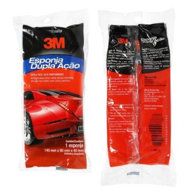 Imagem de Esponja Dupla Ação para Carros Universal 3M 6 Unidades