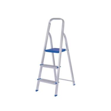 Imagem de Escada de Aluminio Dobravel 3 Degraus- Mor