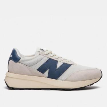 Imagem de Tênis New Balance 370v1, Bege, Marinho, 39