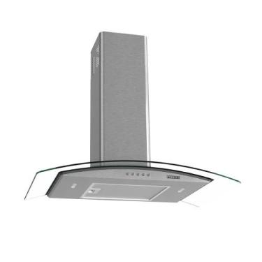 Imagem de Coifa de Parede Nardelli 75cm Vidro Curvo Clean Kromanox, 110V