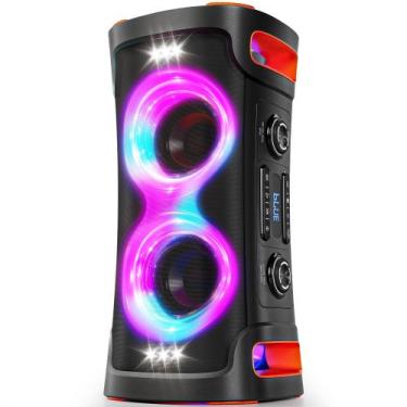 Imagem de Caixa de Som Bluetooth SunTrok 300W Portátil Sem Fio com TWS