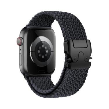 Imagem de Pulseira Trançada Para Apple Watch 40mm 44mm 46mm 42mm 49mm 45mm 41mm 
