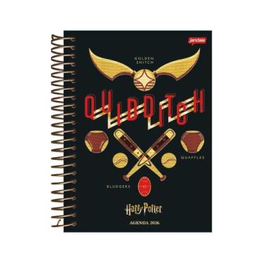Imagem de Agenda Diária Escolar Espiral Harry Potter Hogwarts 352 pag - Jandaia,