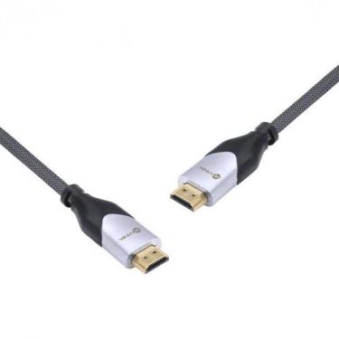 Imagem de Cabo hdmi 2.0 4k ultra hd 3d conexao ethernet blindado em nylon 3 metr