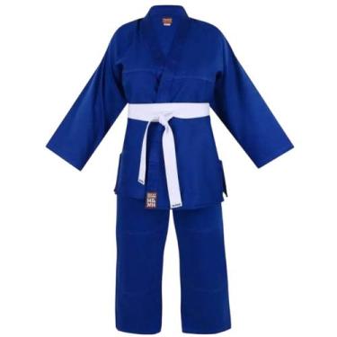Imagem de Kimono Haganah Basic Reforçado Jiu-Jitsu e Judô Royal, A4, Royal