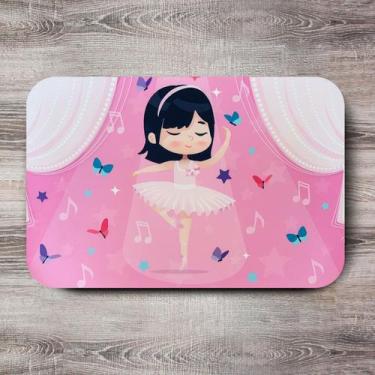 Imagem de Tapete Infantil Menina Bailarina Japonesa 40x60cm - Quartinhos