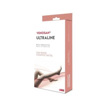 Imagem de Meia 7/8 Ultraline 4000 20-30 P Curta Aberto Bege - Venosan
