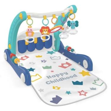 Imagem de Tapete De Atividades Para Bebe 2 e 1  Azul Kitstar