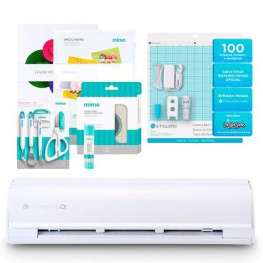 Imagem de Silhouette Cameo 5 Alpha Branca - Kit inicial básico