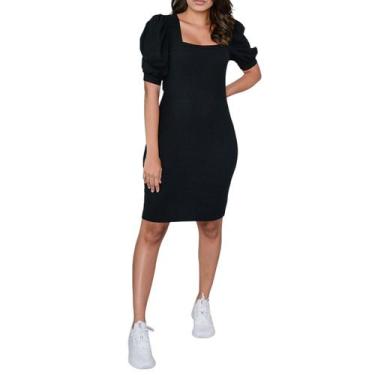 Imagem de Vestido Feminino LZT Ribana Preto - 8053, P