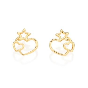 Imagem de Brinco pequeno folheado a ouro  526801 Rommanel, Dourado