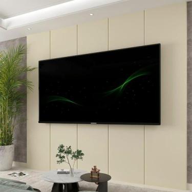Imagem de Painel para TV até 90 Polegadas 100% MDF 222,5cmx250cm Realce - Gelius