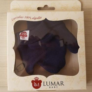 Imagem de Luvas para Rescém-nascidos Lumar Baby Luvas para Bebê RN 15556, Azul m