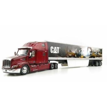 Imagem de Miniatura Caminhão Cat Peterbilt 579 1/50 Detalhado, Vermelho