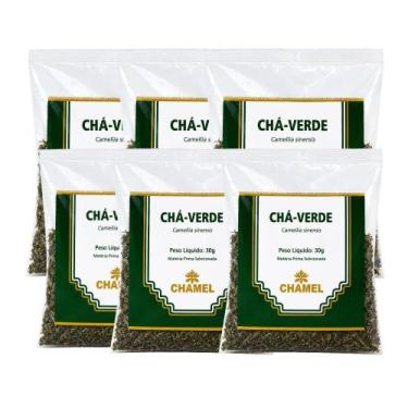 Imagem de Kit 6 Chá Verde Folhas 30g Chamel Camellia Sinensis
