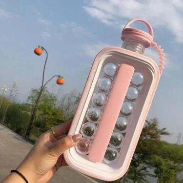 Imagem de Forma de Gelo Silicone Cubos Gelo Molde Freezer Bandeja Gelo Reutilizá
