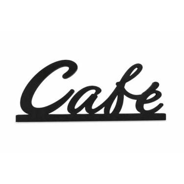 Imagem de Placa Café Decorativa Em MDF Rústica Para Cozinha Cafeteria E Escritór