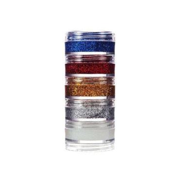 Imagem de Tinta Facial Glitter Cremoso - Kit com 5 Cores - Yur Color Make