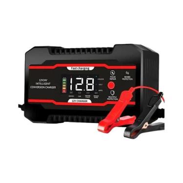 Imagem de Carregador De Bateria Automotivo 12V 24V Com Carregamento Rápido OBDII