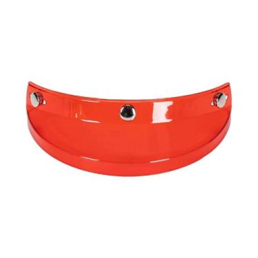 Imagem de Viseira de capacete 3 Snap universal para capacetes 3/4 substitui fáci