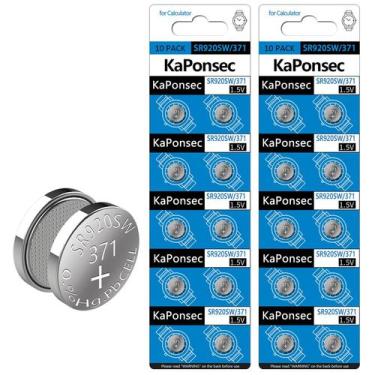 Imagem de Bateria KaPonsec SR920SW 371 1,5V Óxido de Prata 20 unidades