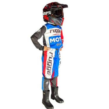 Imagem de Conjunto infantil rugge moto, Moto azul, 12