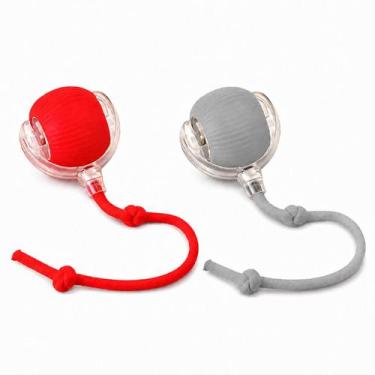Imagem de Bolinha Interativa Inteligente Para Gato USB Recarregável LED Quantida