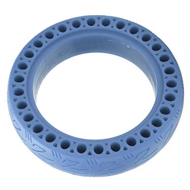 Imagem de Pneu de bicicleta de equilíbrio, pneu leve não pneumático antivibração, boa elasticidade para tipo Ninebot 9 Nano(azul)