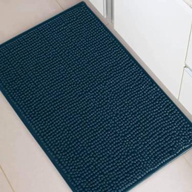 Imagem de Tapete Dallas 40x60cm Antiderrapante Corttex Cor:Azul Petróleo