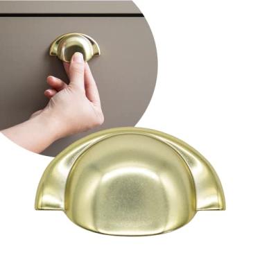 Imagem de Puxador Concha Gaveta Armário Colonial Brilhante Rose 64mm (Dourado Fosco)