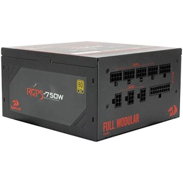 Imagem de Fonte de Alimentação Gamer Redragon RGPS-750W 80 Plus Gold Full Modular, Preto