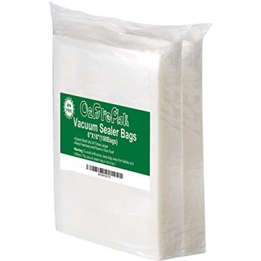 Imagem de Atualização!! O2frepak Sacos de vedação a vácuo com economia de alimentos em relevo de 15 x 25,4 cm para selar uma refeição, economizar alimentos, além de outras máquinas. Bolsa pré-cortada de vedação de vedação Sous Vide sem BPA