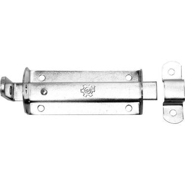 Imagem de Ferrolho Silvana Chato c/ Porta Cadeado 460x3 Zincado Embalagem com 12 Unidades