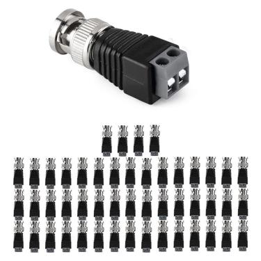 Imagem de Conector BNC Borne Macho (Pcte 50pçs) CONEX 1000 Intelbras