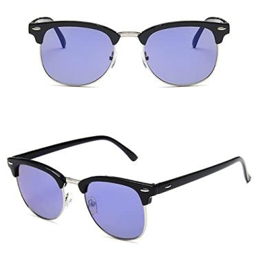 Imagem de Sunglasses Women Popular Retro Men Summer Style Sun Glasses,09 Black,Blue,china