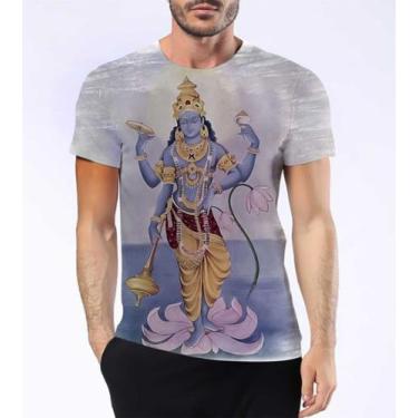 Imagem de Camisa Camiseta Vishnu Deus Hindu Sustentação Universo Hd 5 - Estilo K