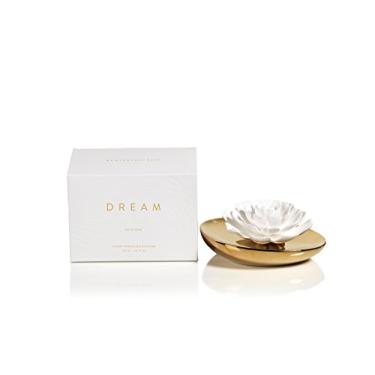 Imagem de Zodax Difusor de aroma de flor de porcelana White Rose Dream